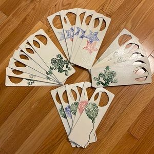 Hand-Stenciled Wooden Doorknob Hangers (21)